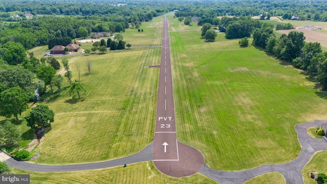 bird's eye view featuring a rural view