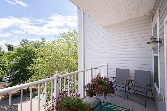 view of balcony