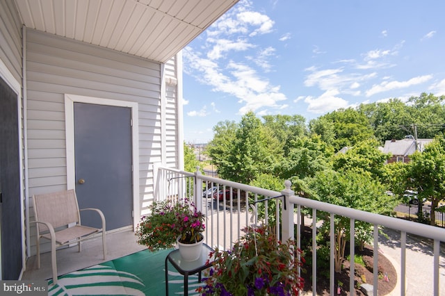 view of balcony