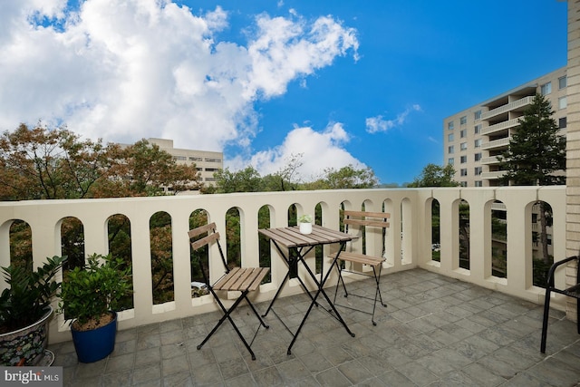 view of balcony