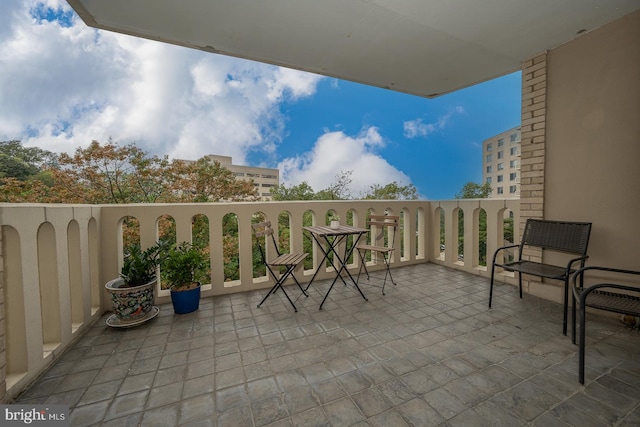 view of balcony