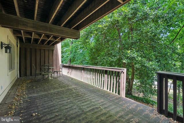 view of deck