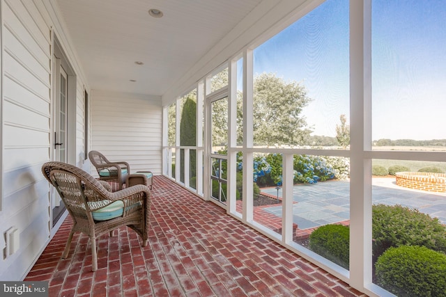 view of sunroom