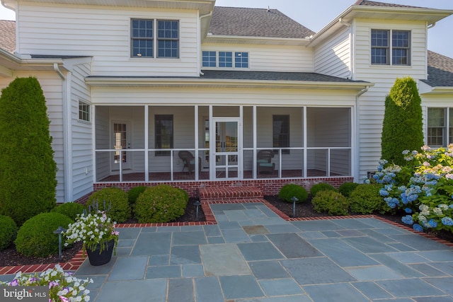 entrance to property with a porch