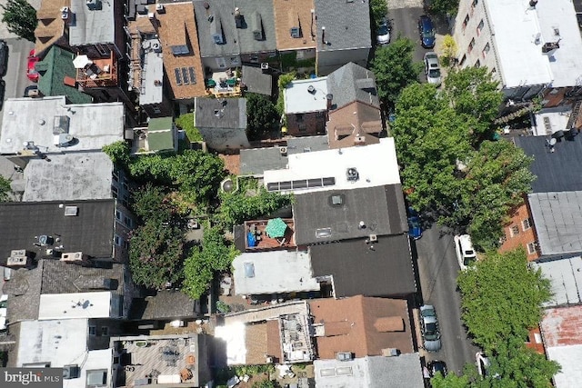 drone / aerial view featuring a residential view