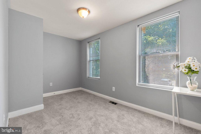 view of carpeted empty room