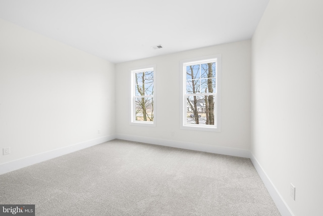 view of carpeted empty room