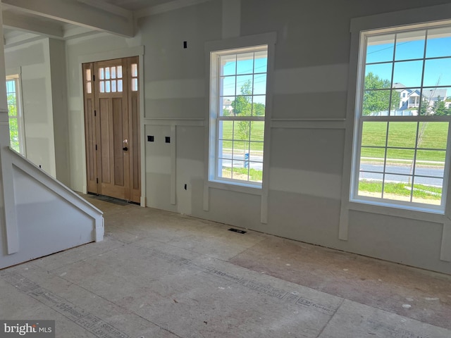 view of foyer entrance