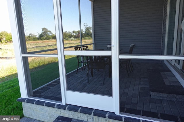 view of sunroom / solarium