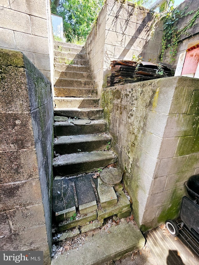 view of staircase