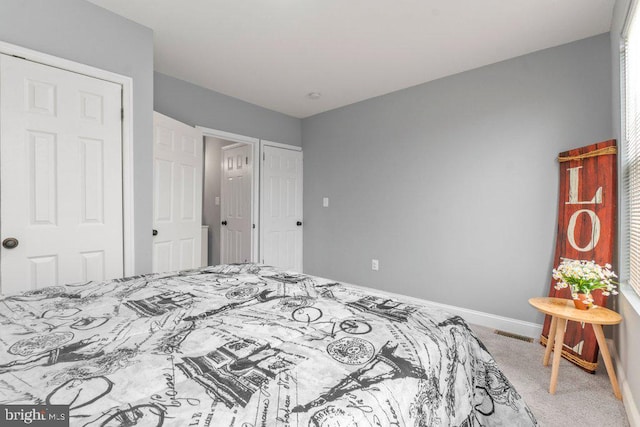 bedroom with carpet floors