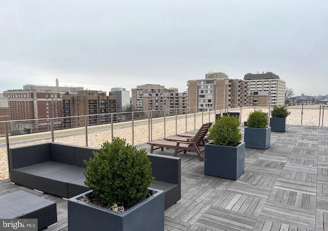 view of patio with outdoor lounge area