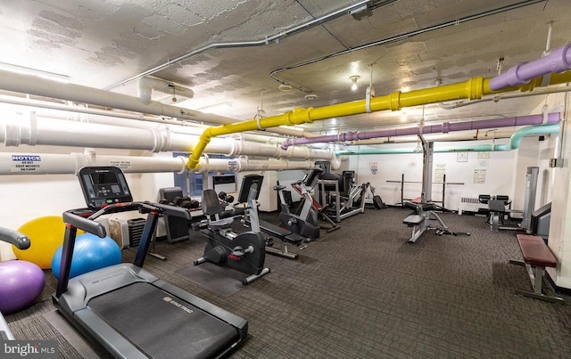 view of workout area