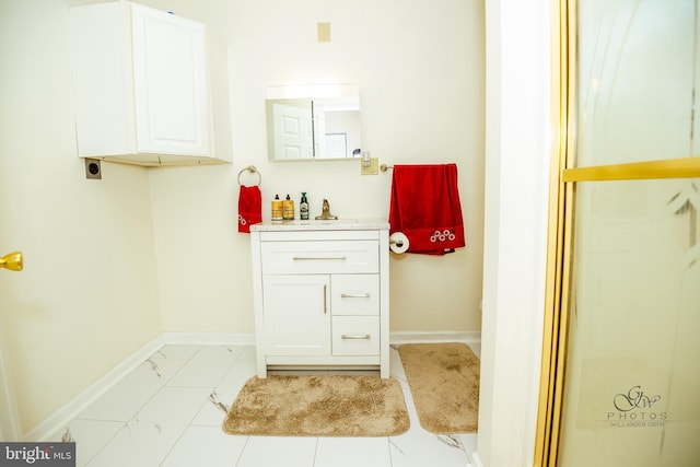 bathroom featuring vanity