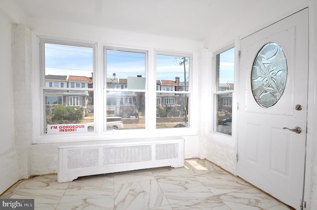 interior space featuring radiator