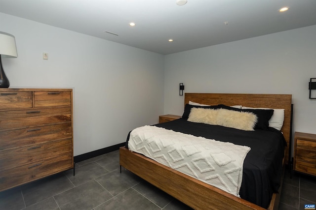 view of tiled bedroom