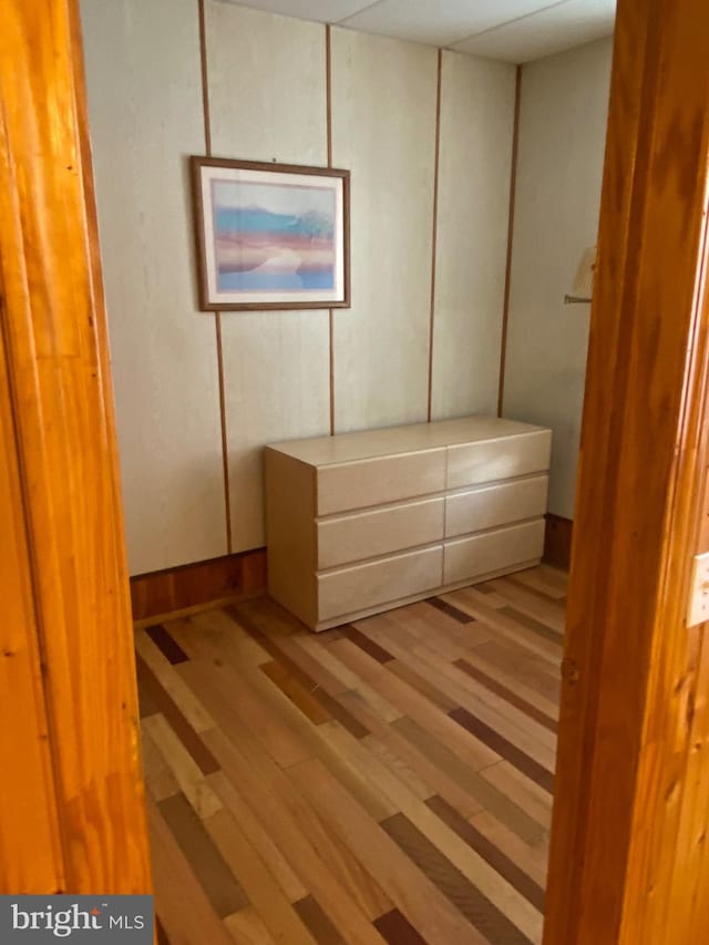 unfurnished bedroom with light hardwood / wood-style floors