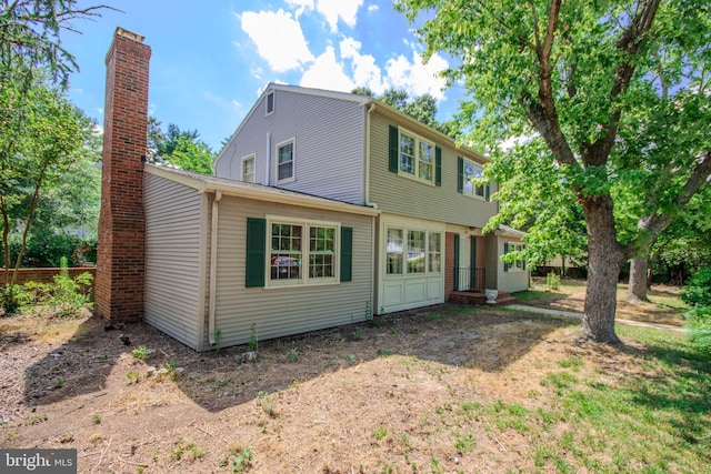 view of rear view of property