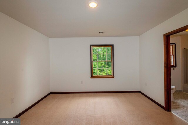 view of carpeted empty room