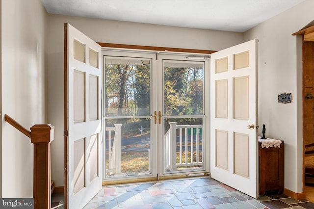 view of doorway to outside