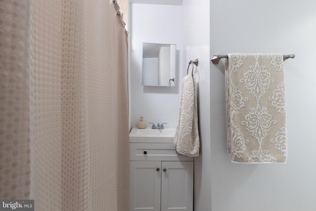 bathroom featuring vanity