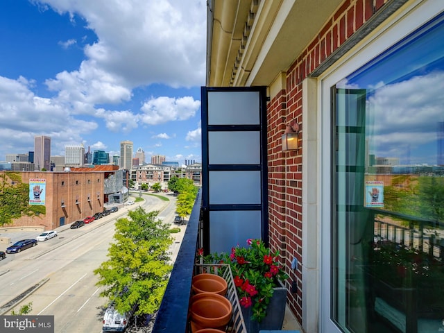 view of balcony