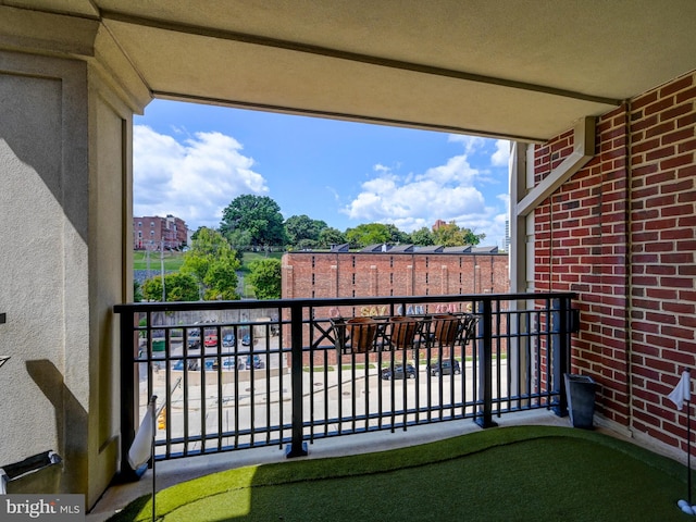 view of balcony