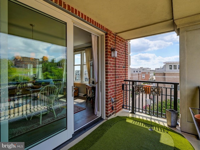 view of balcony