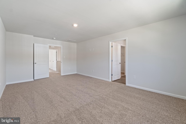 view of carpeted empty room