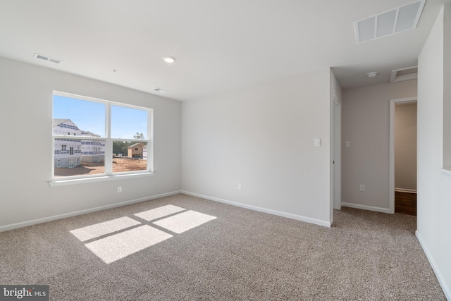 view of carpeted empty room