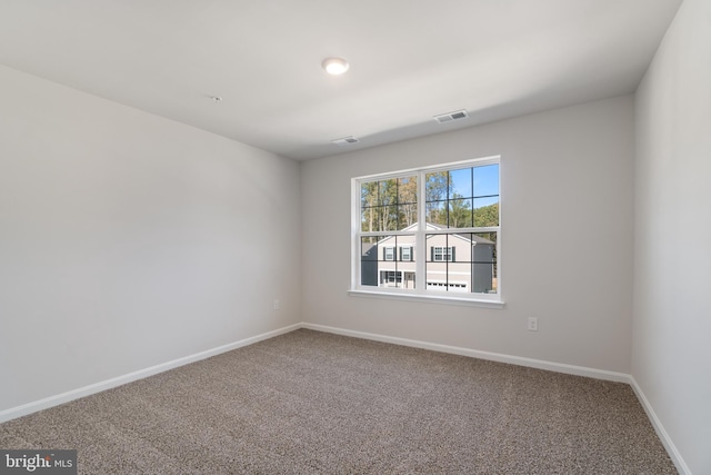 view of carpeted empty room