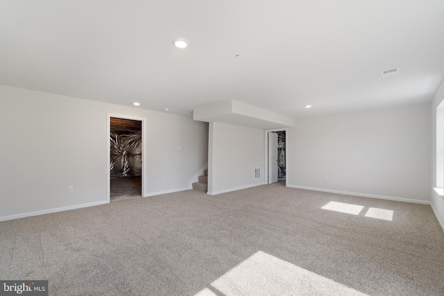 view of carpeted empty room