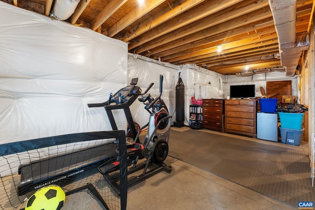 view of exercise room