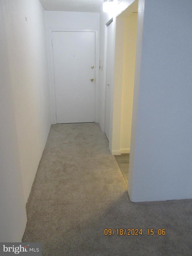 corridor with carpet