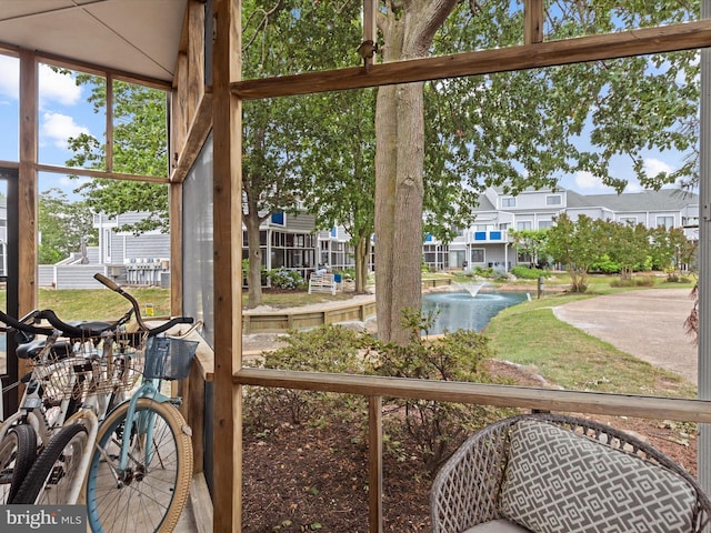 view of sunroom / solarium