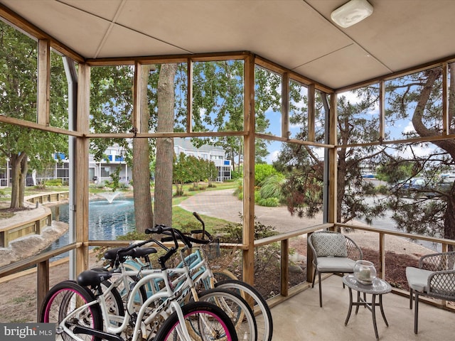 sunroom with a wealth of natural light