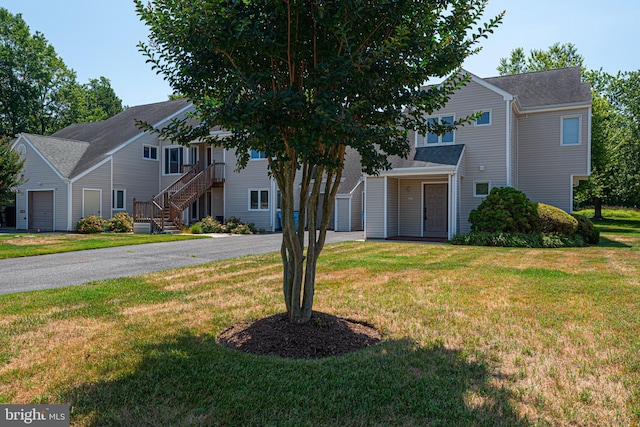 view of front property with a front yard