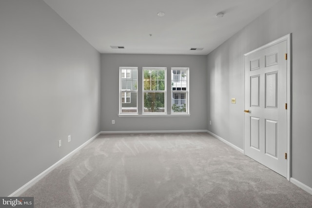 view of carpeted empty room