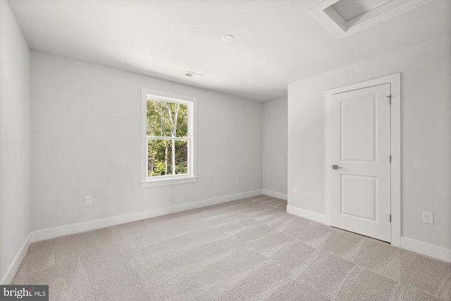 view of carpeted empty room