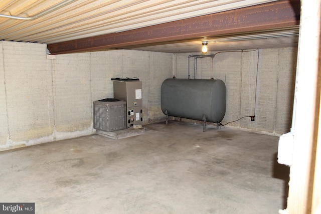 view of basement