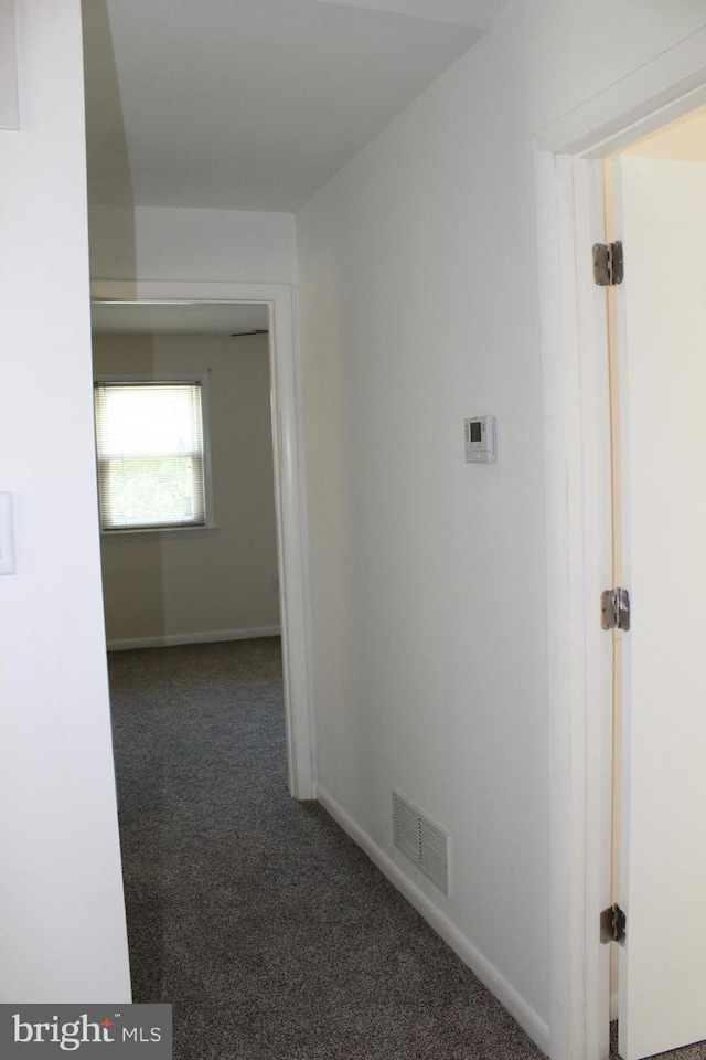 corridor with carpet floors