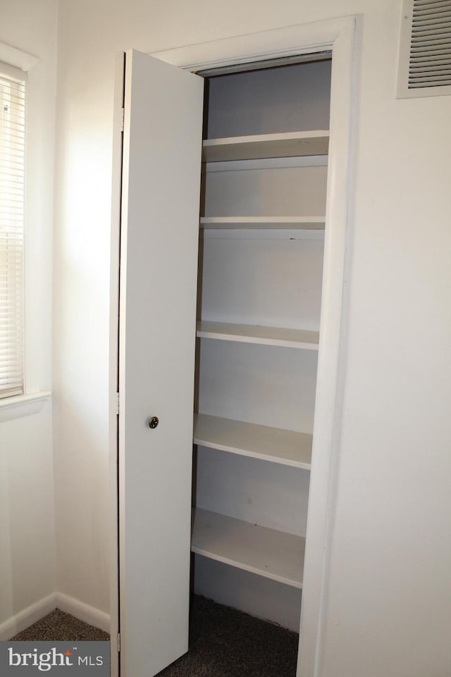 view of closet