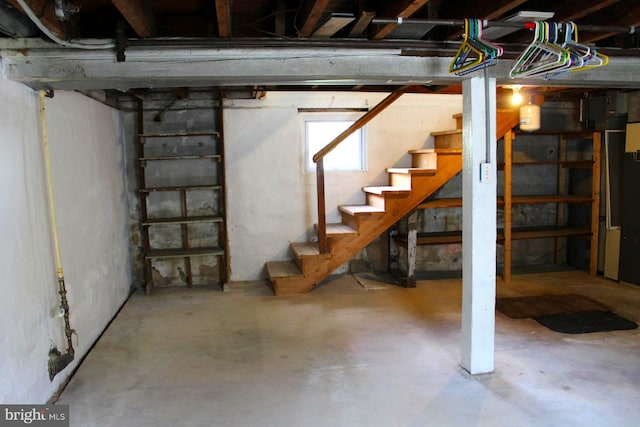 view of basement