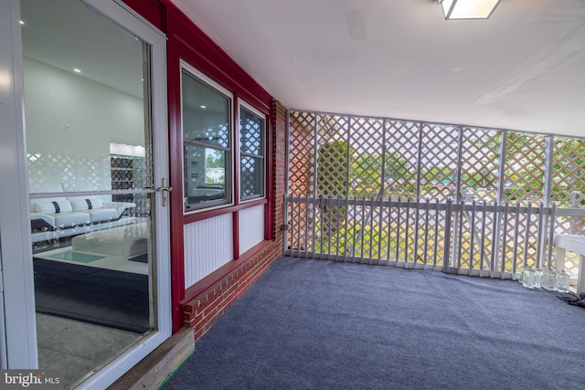 view of sunroom / solarium