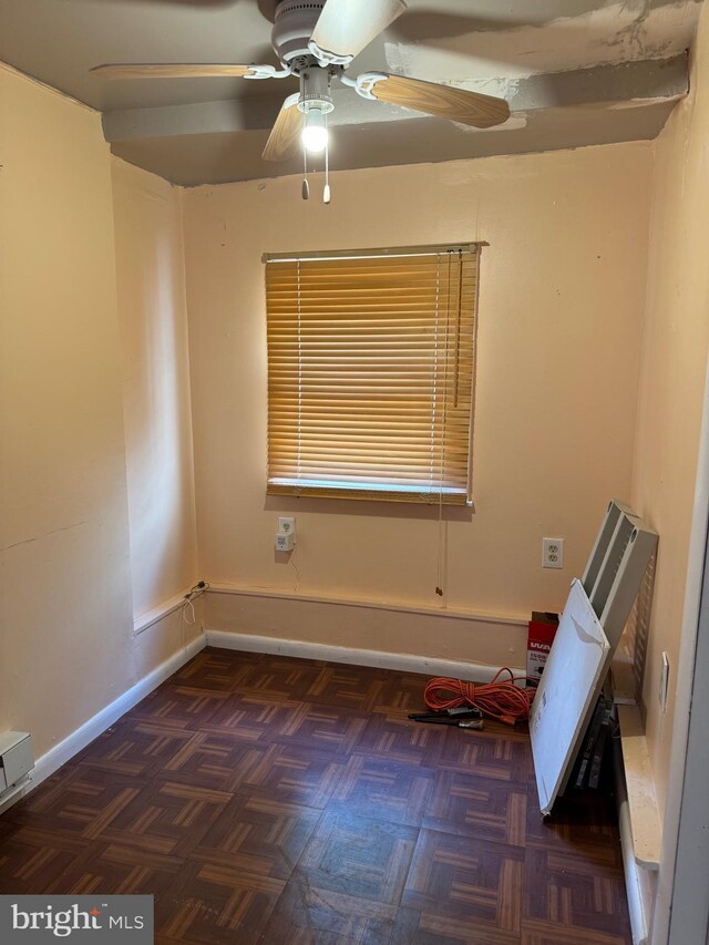 1717 W 4th St, Wilmington, DE 19805 - spare room with ceiling fan and baseboards