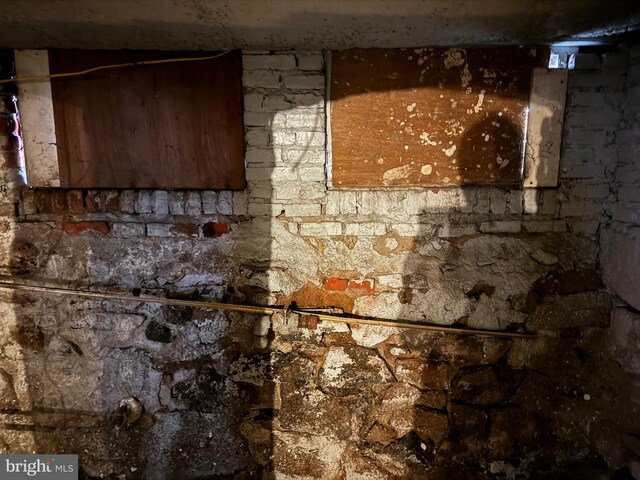 1717 W 4th St, Wilmington, DE 19805 - basement view of stone siding