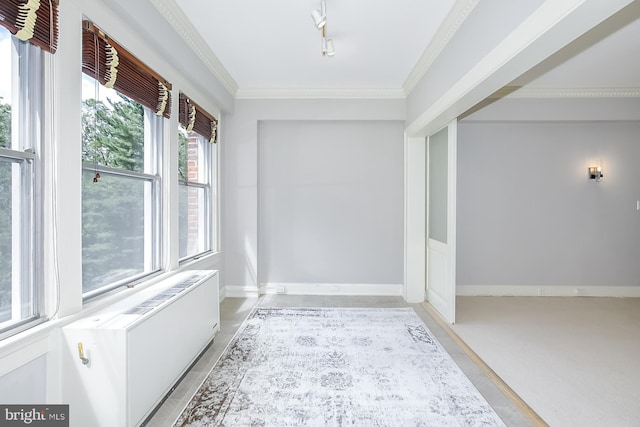 unfurnished sunroom with a wealth of natural light