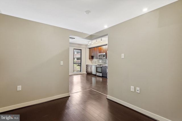 interior space featuring dark hardwood / wood-style floors