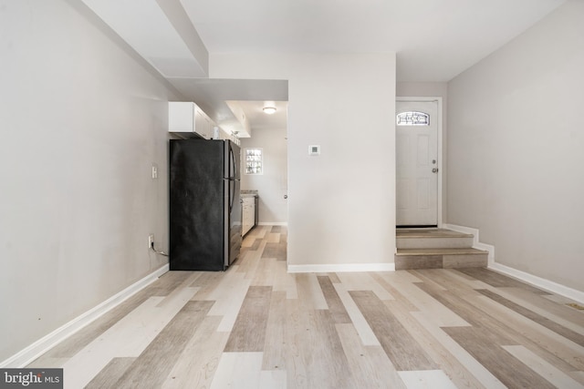 entryway featuring light hardwood / wood-style floors