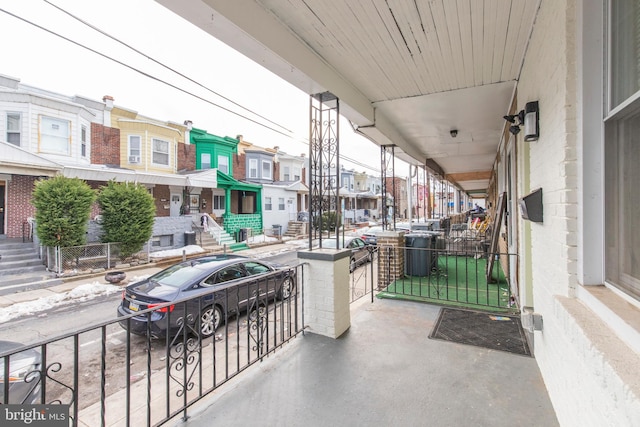 balcony with a porch